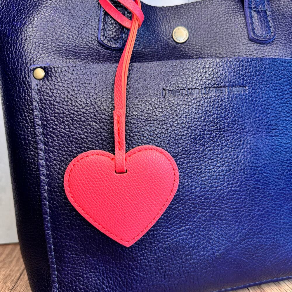 Pretty Pink Heart Purse Charm Vegan Bag Charm Flair Gift for Her Spread Love NEW